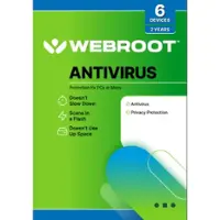 Webroot - Antivirus Protection and Internet Security (6 Devices) (2-Year Subscription) - Android, Apple iOS, Mac OS, Windows - Front_Zoom