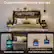 Customizable Bedside Shelves: 5 Light Modes for Adjustable Night Lights - Stackable on One Side - Dual Wall-Mounted Shelves