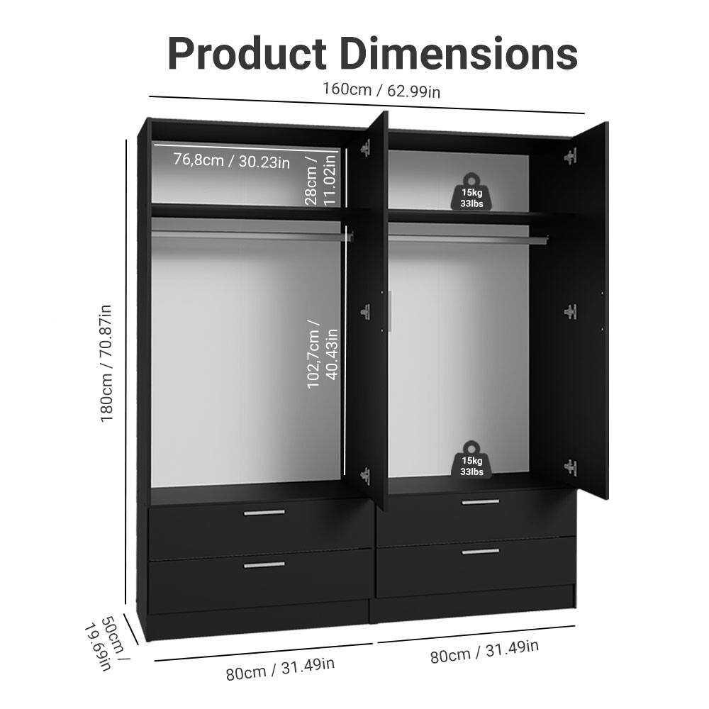 Product Dimensions

160cm / 62.99in

180cm / 70.87in

102.7cm / 40.43in

76.8cm / 30.23in

28cm / 11.02in

19.69in / 50cm

80cm / 31.49in

15kg / 33lbs

15kg / 33lbs
