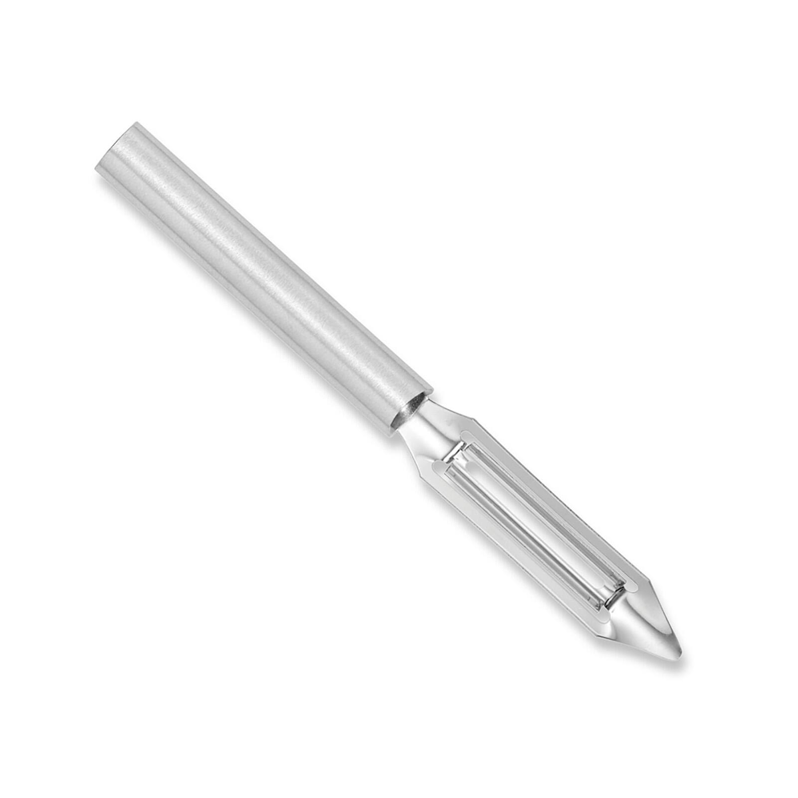 Front. Rada - Cutlery 2-Inch Deluxe Vegetable Peeler with Straight Blade, Aluminum Handle - Silver.
