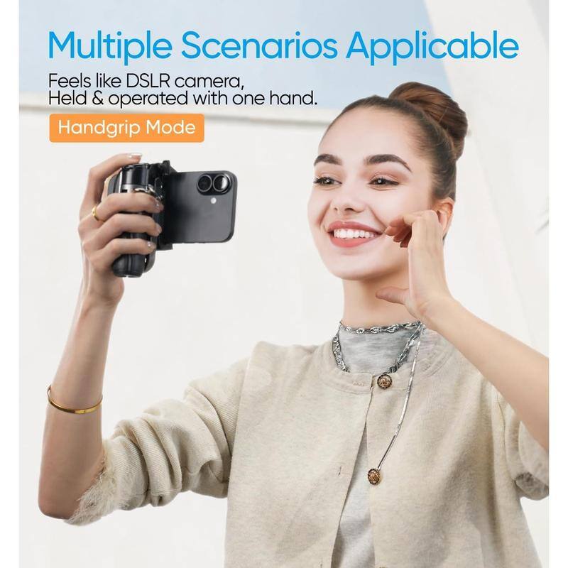 Multiple Scenarios Applicable  
Feels like DSLR camera,  
Held & operated with one hand.  
Handgrip Mode