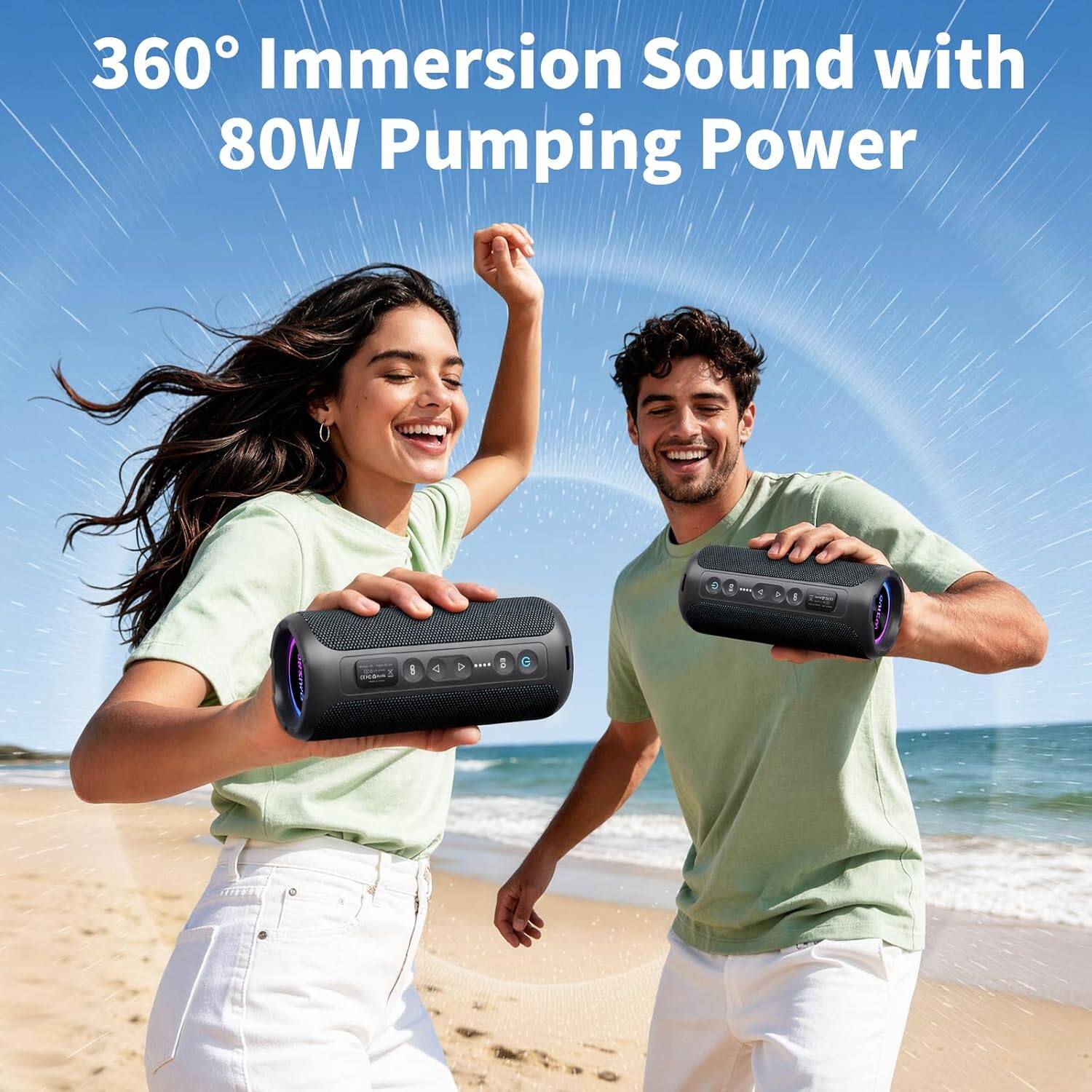 360° Immersion Sound with 80W Pumping Power