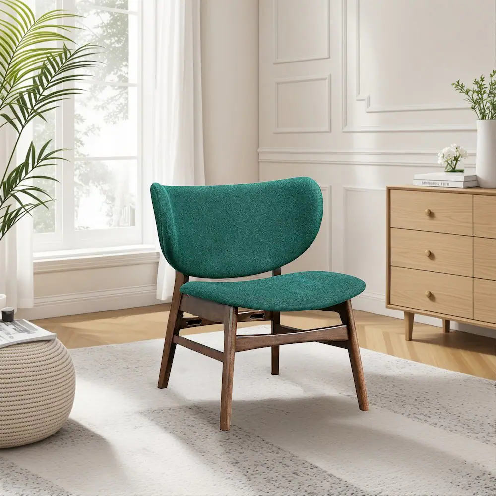 Alt View 3. New Classic Furniture - Adler Upholstered Lounge Chair - Green.
