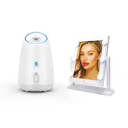 Pursonic - 14" LED Vanity Mirror & Facial Steamer Duo
