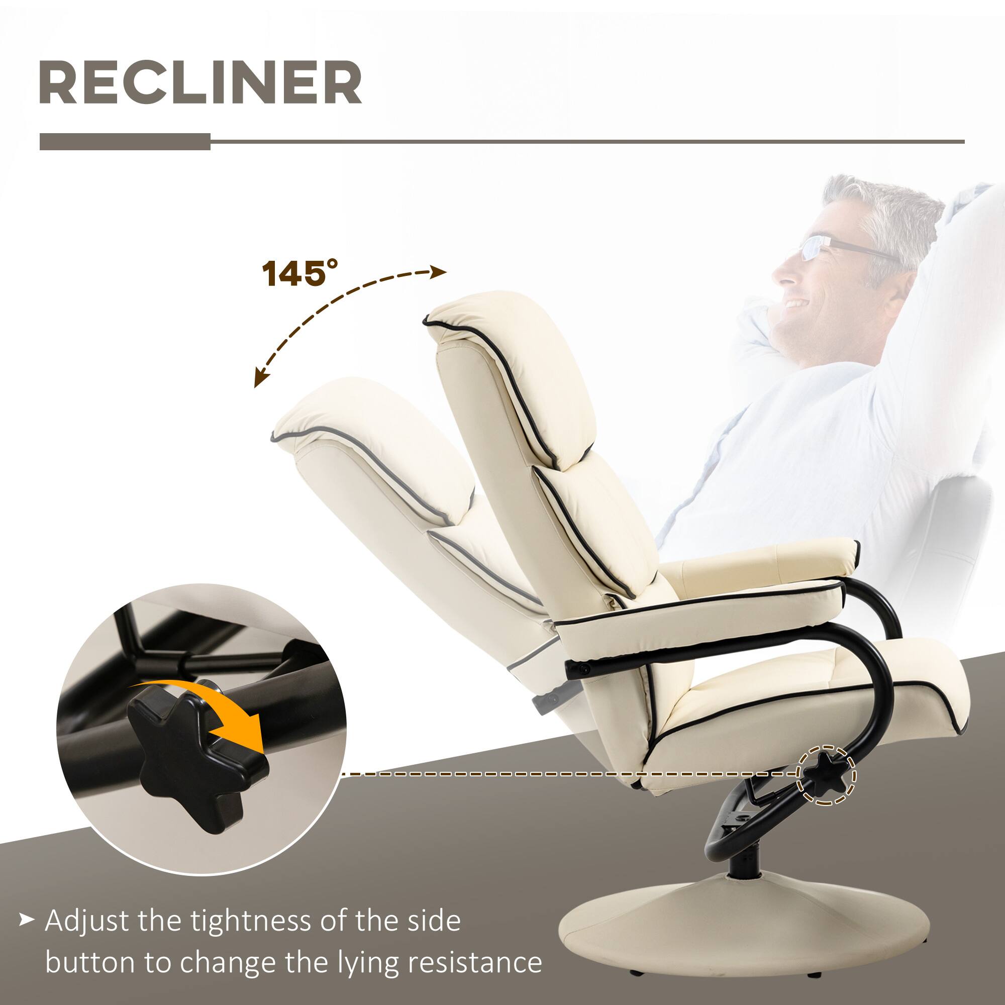 RECLINER 145°
Adjust the tightness of the side button to change the lying resistance