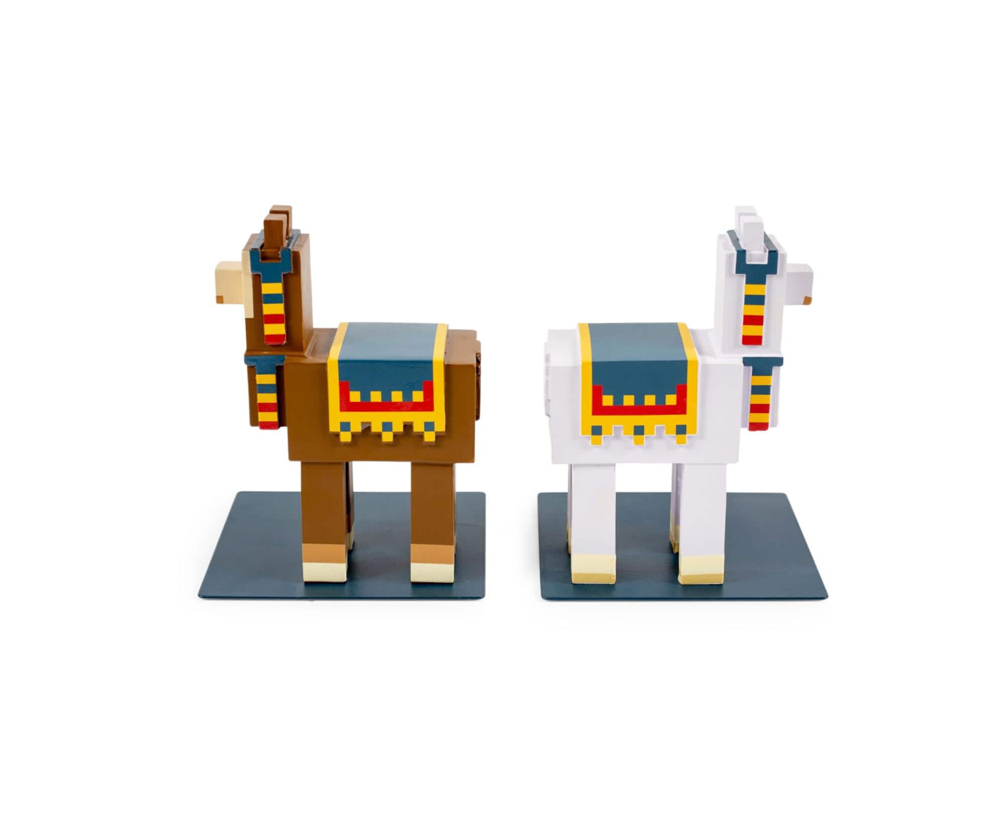 Ukonic - Minecraft 6-Inch Llama Bookends | Set of 2 - Yellow