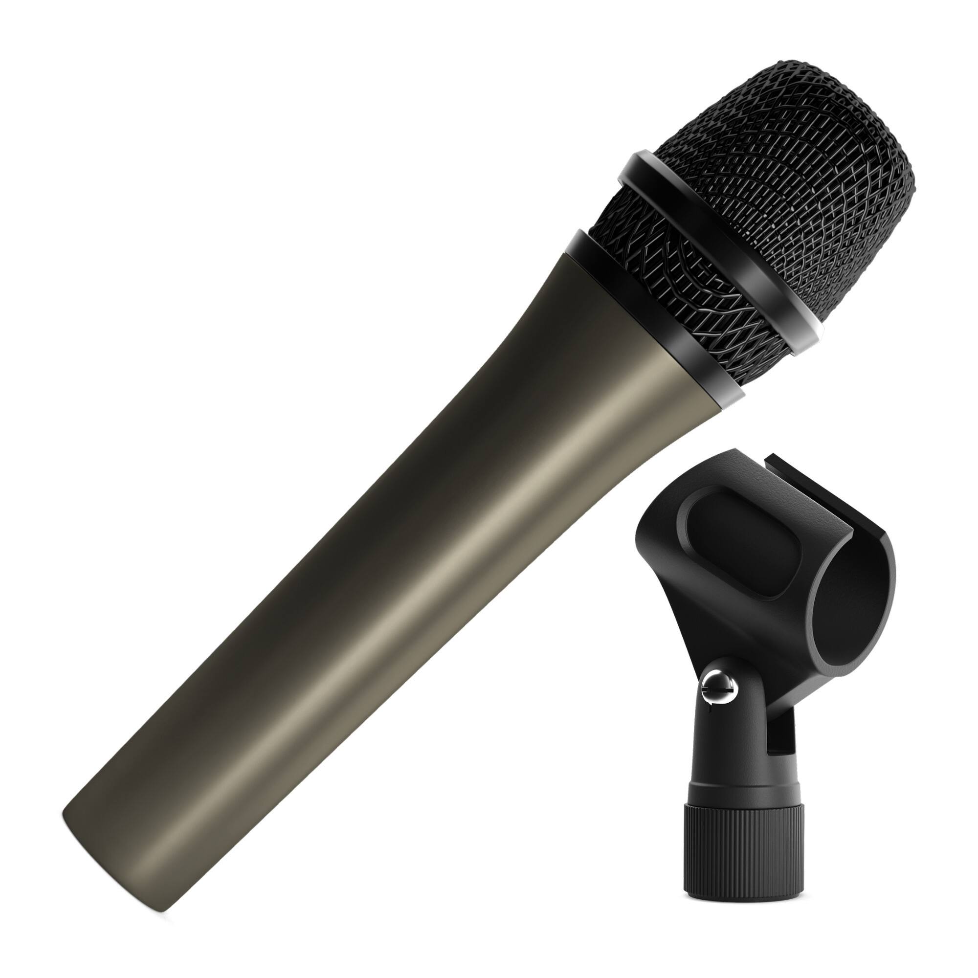 Left. Knox - Knox Gear HDM-100 Uni-Directional Dynamic Cardioid Microphone (Clip Included).