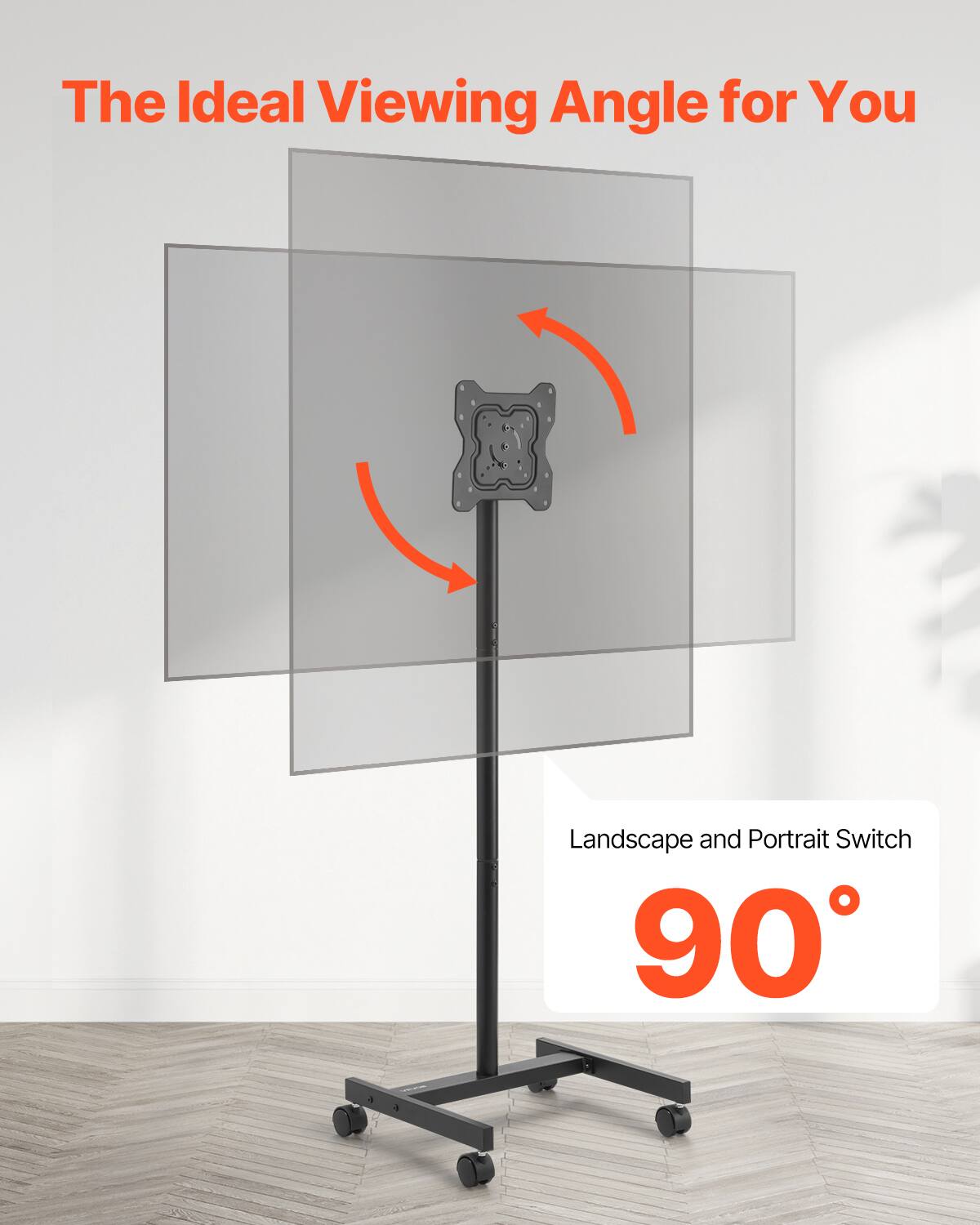 The Ideal Viewing Angle for You, Landscape and Portrait Switch, 90°