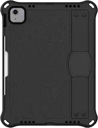 SaharaCase - Raider Series DualShock Hand Strap Case for Apple iPad Air 10.9" (4th/5th Gen) and iPad Air 11" (M2 2024 and M3 2025) - Black - Front_Zoom