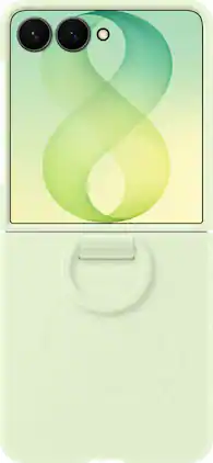 Samsung - Galaxy Z Flip8 Silicone Ring Magnet Case - Mint