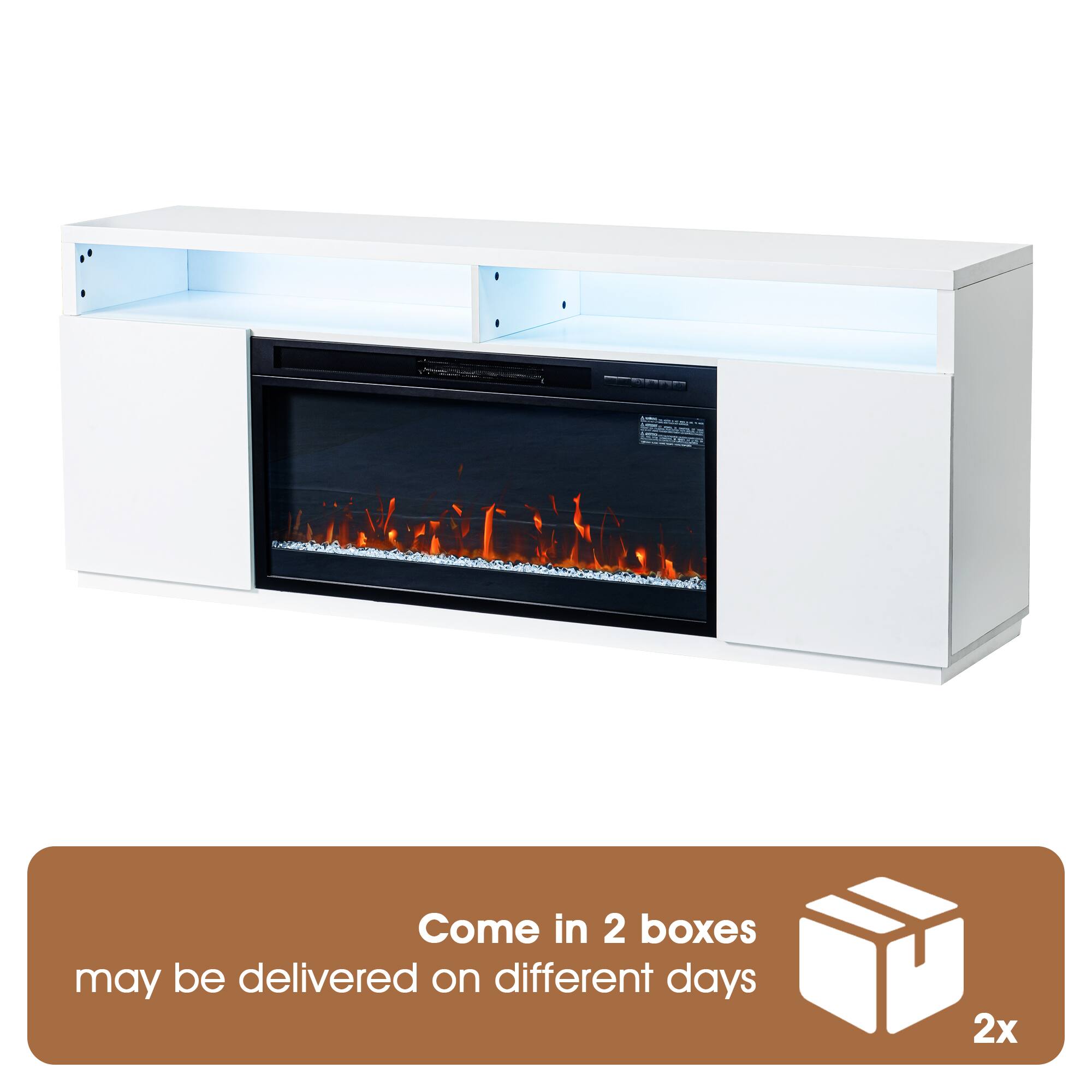 Come in 2 boxes  
may be delivered on different days