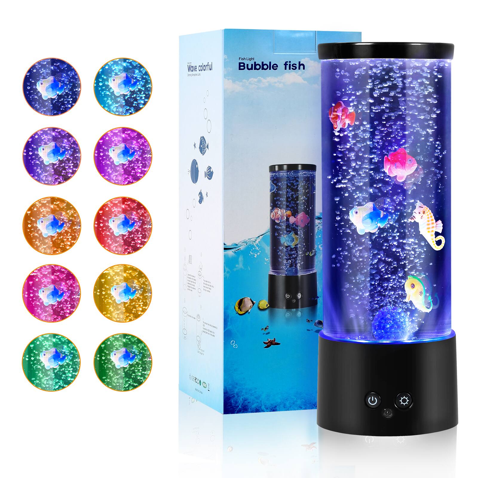 Wave colorful  
Fish Light  
Bubble fish