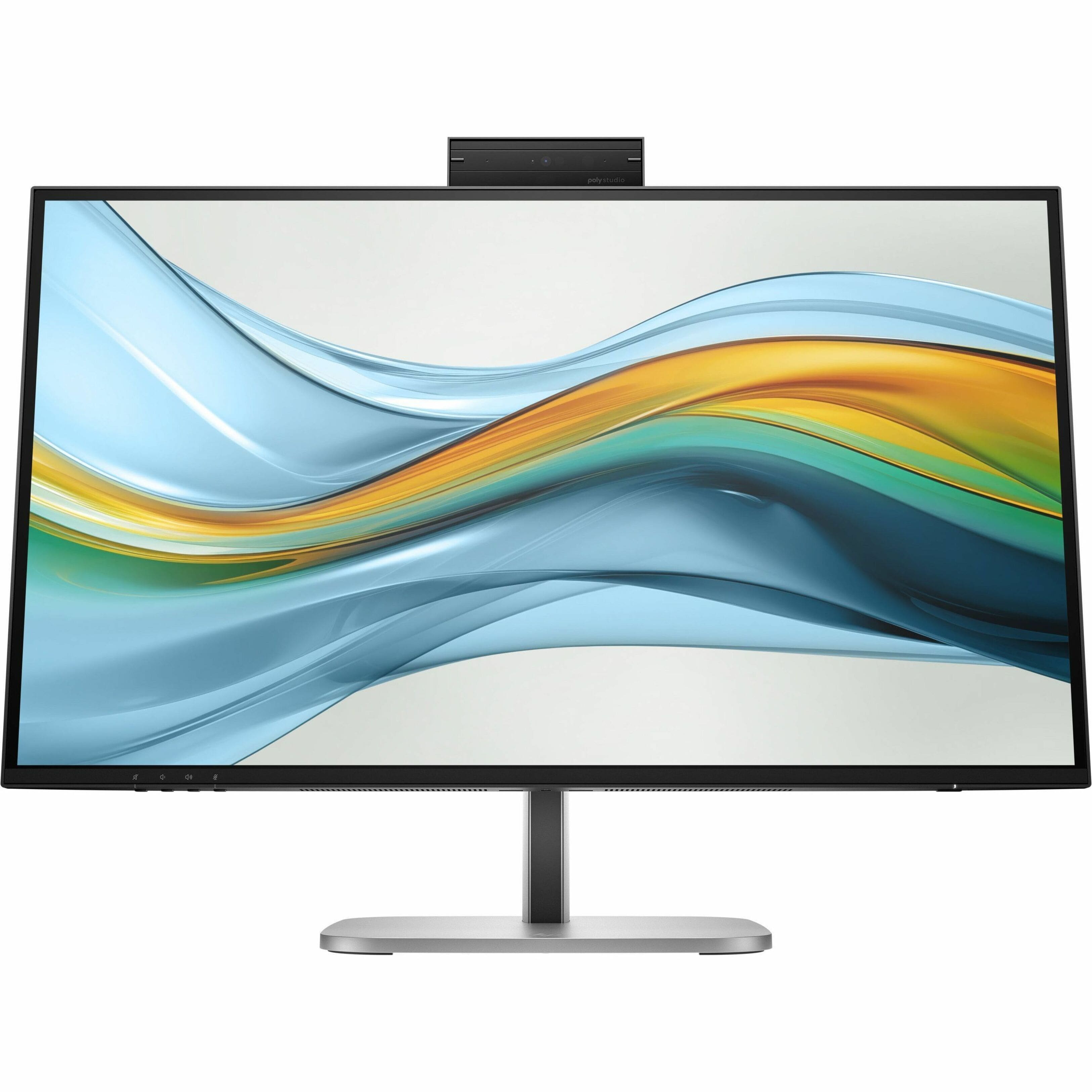 HP - 27" IPS LCD 100Hz Monitor (USB) - Sleek Black, Silver, Dual Color - Front_Zoom