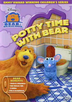 Front. Bear in the Big Blue House: Potty Time With Bear - DVD.
