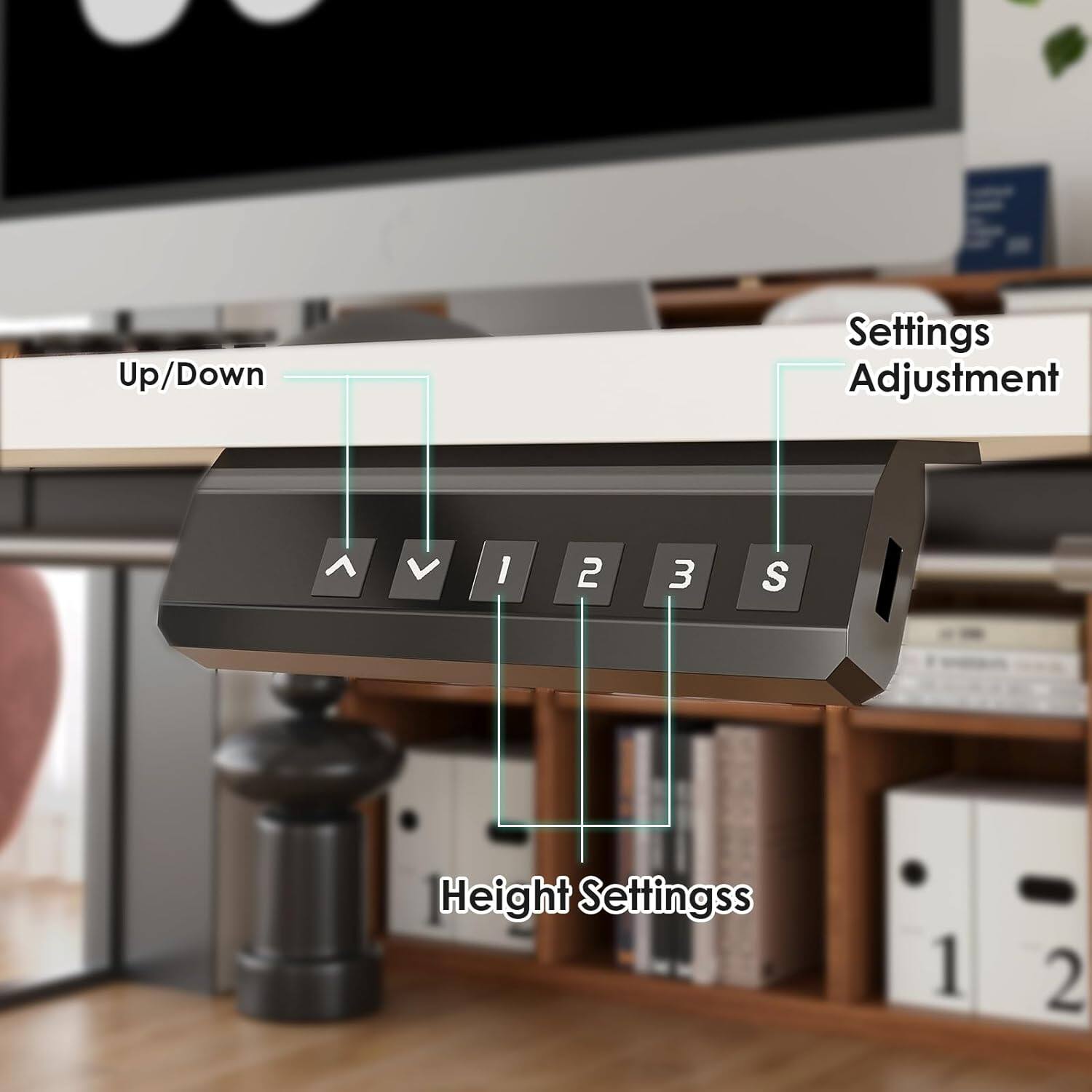 Up/Down Settings Adjustment  
Height Settings  
1 2 3 S