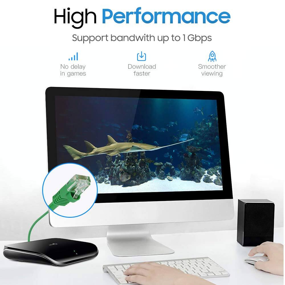 High Performance  
Support bandwidth up to 1 Gbps  
No delay in games  
Download faster  
Smoother viewing