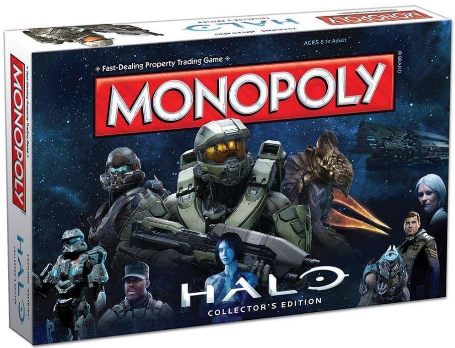 MONOPOLY  
Fast-Dealing Property Trading Game  
AGES 8 to Adult  
HALO  
COLLECTOR'S EDITION