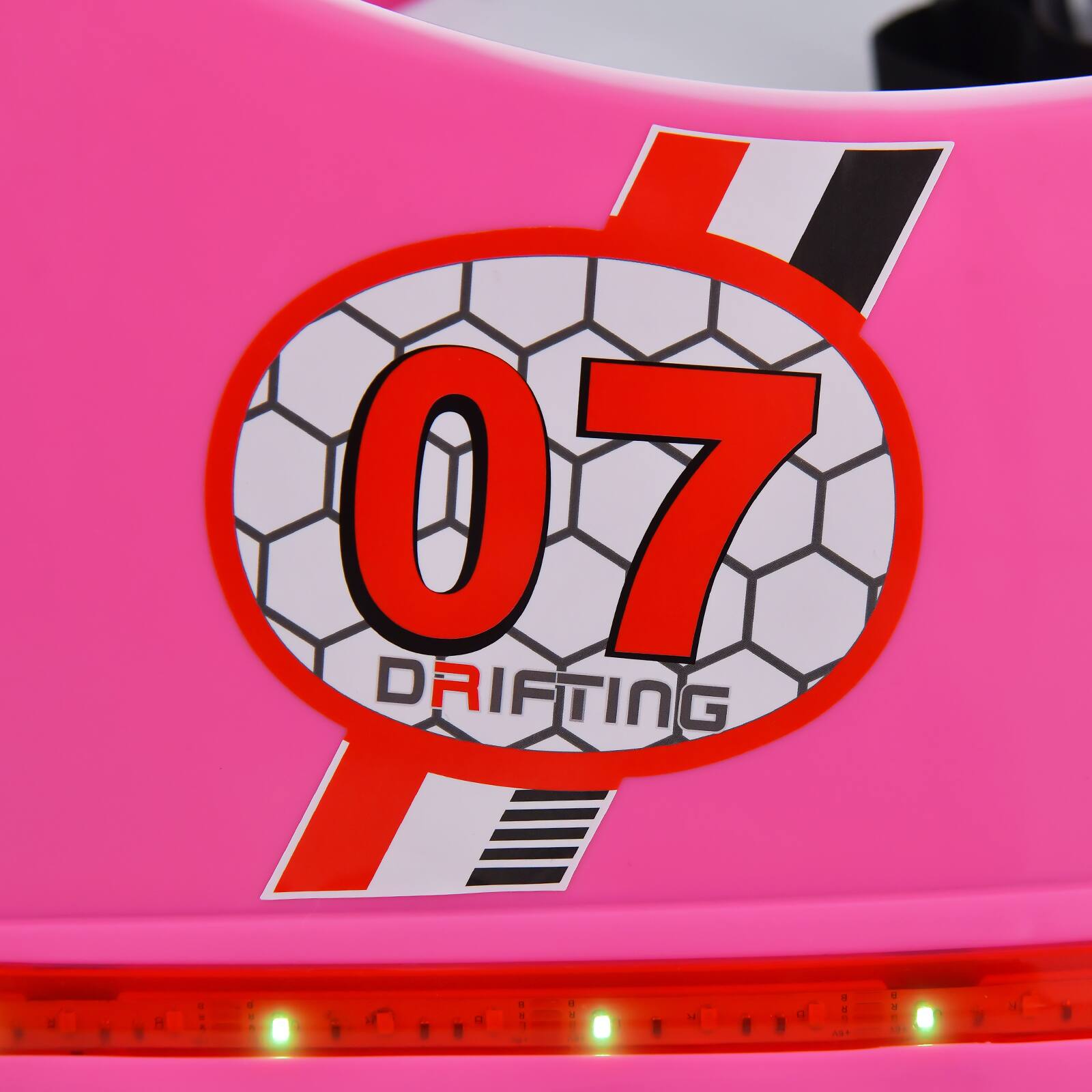 Alt View 10. Costway - Costway 12V Vehicle 360° Spin Race Toy Kids Ride On Bumper Car w/ Remote Control - Pink.