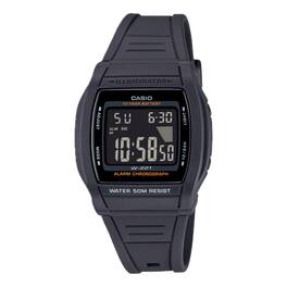 Casio - Men's Illuminator Digital Watch with Dial - W-201-1BV - Black