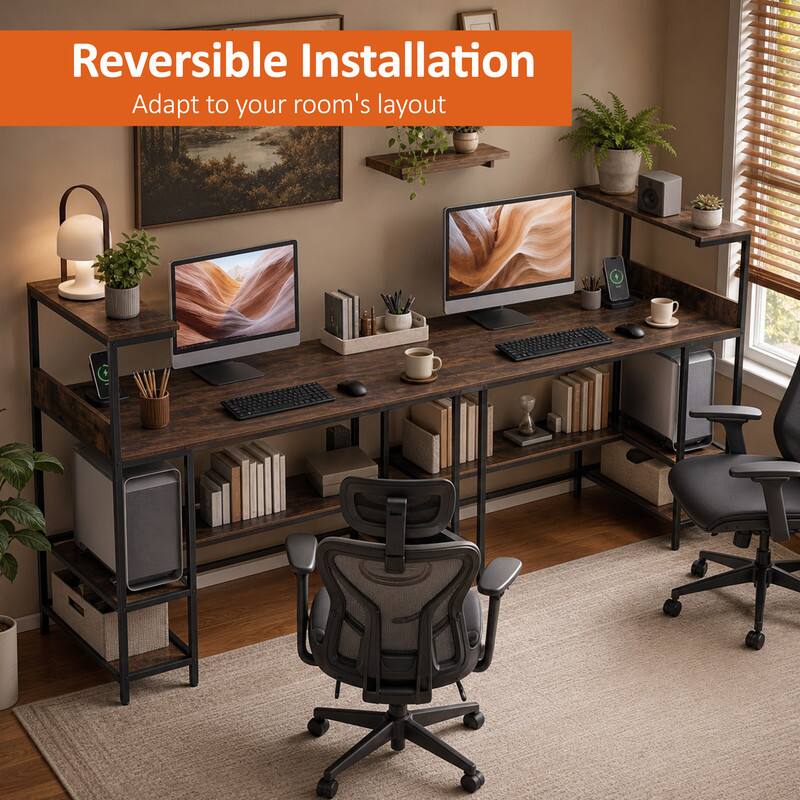 Reversible Installation  
Adapt to your room's layout