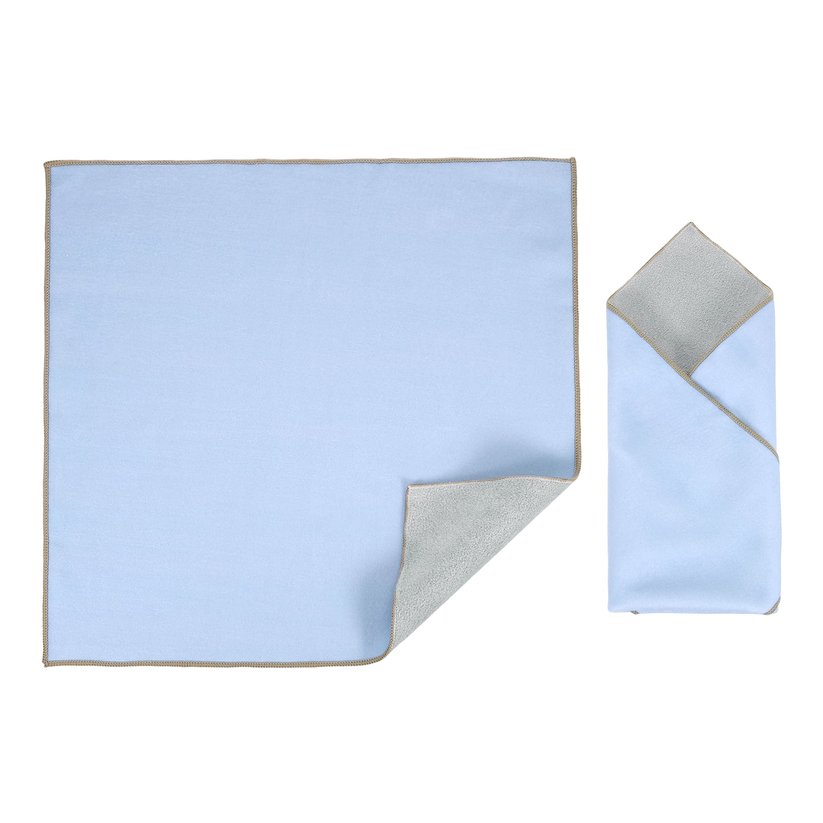 Unique Bargains - 14" x 14" Camera Protective Wrap, Magic Self-Adhesive Cloth Anti-scratch Lens Pouches for Camera Lens DSLR Phone Laptop - Blue