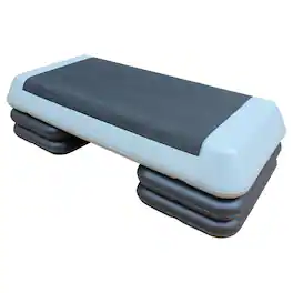 Anysun - Adjustable Workout Aerobic Stepper in Fitness & Exercise Step Platform Trainer with 4 risers - Blue