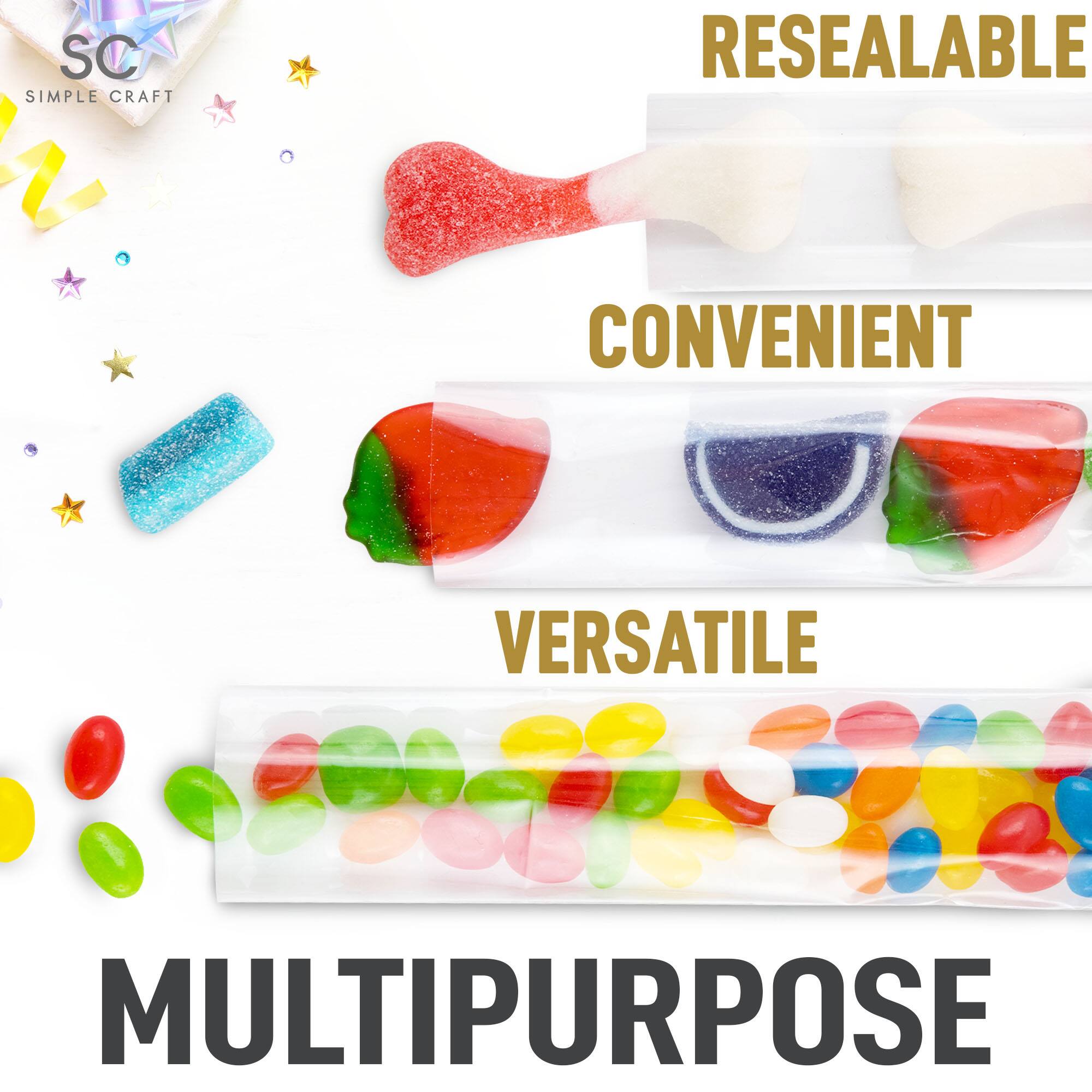 SC SIMPLE CRAFT  
RESEALABLE  
CONVENIENT  
VERSATILE  
MULTIPURPOSE