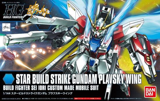 HG BUILD FIGHTERS  
STAR BUILD STRIKE GUNDAM PLAVSKY WING  
BUILD FIGHTER SEI IORI CUSTOM MADE MOBILE SUIT  
1/144  
BANDAI 2014 MADE IN JAPAN