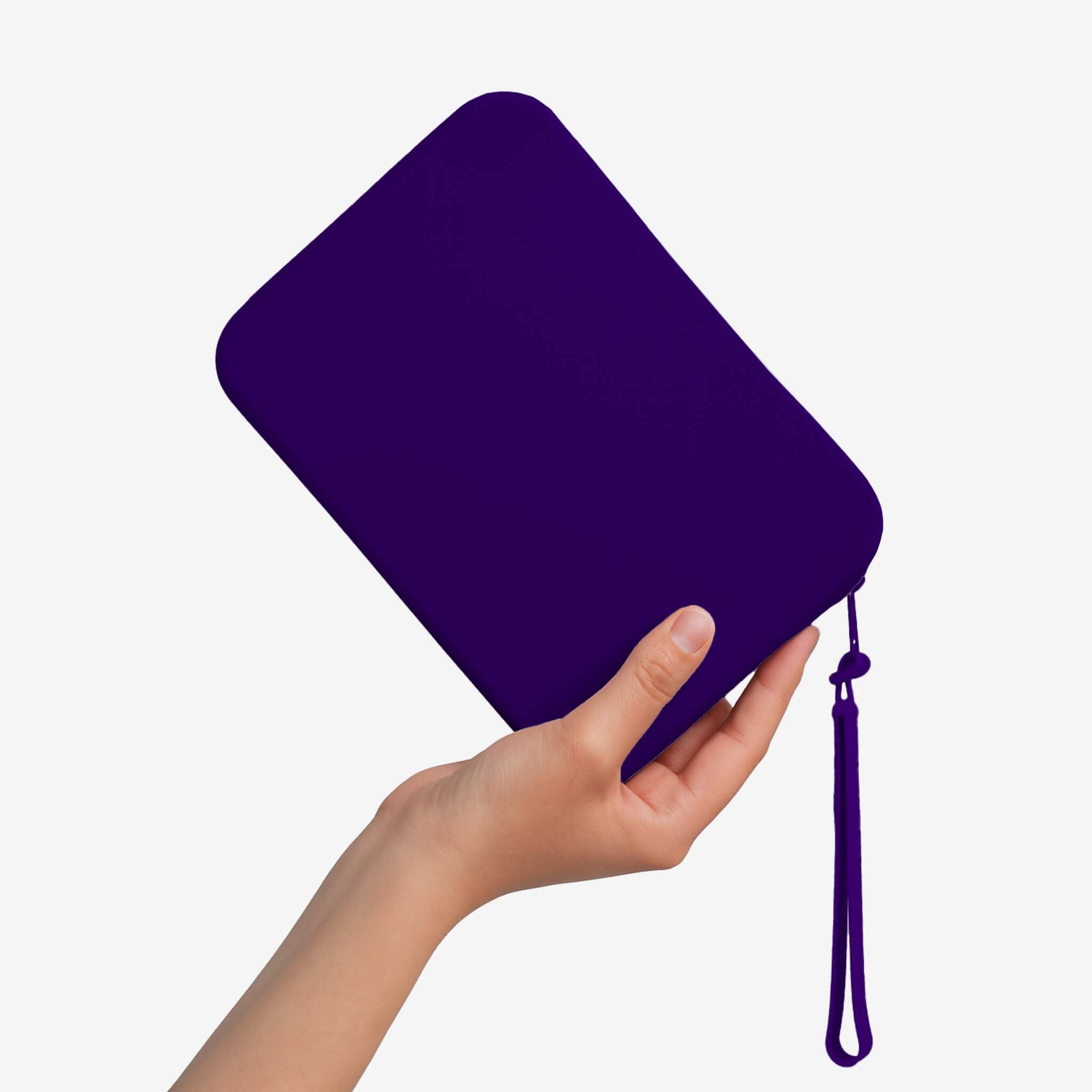 Front. Strapsicle - Clutch for E-Readers - 6.8″–7″ Paperwhite 2024, 6″ Kindles, Kobos, Nook & iPad mini 6 - Anti-Dust Coating - Purple - Royal Purple.