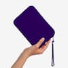 Front. Strapsicle - Clutch for E-Readers - 6.8″–7″ Paperwhite 2024, 6″ Kindles, Kobos, Nook & iPad mini 6 - Anti-Dust Coating - Purple - Royal Purple.