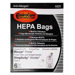 EnviroCare - 6 Pack Vacuum Bags Part #A825