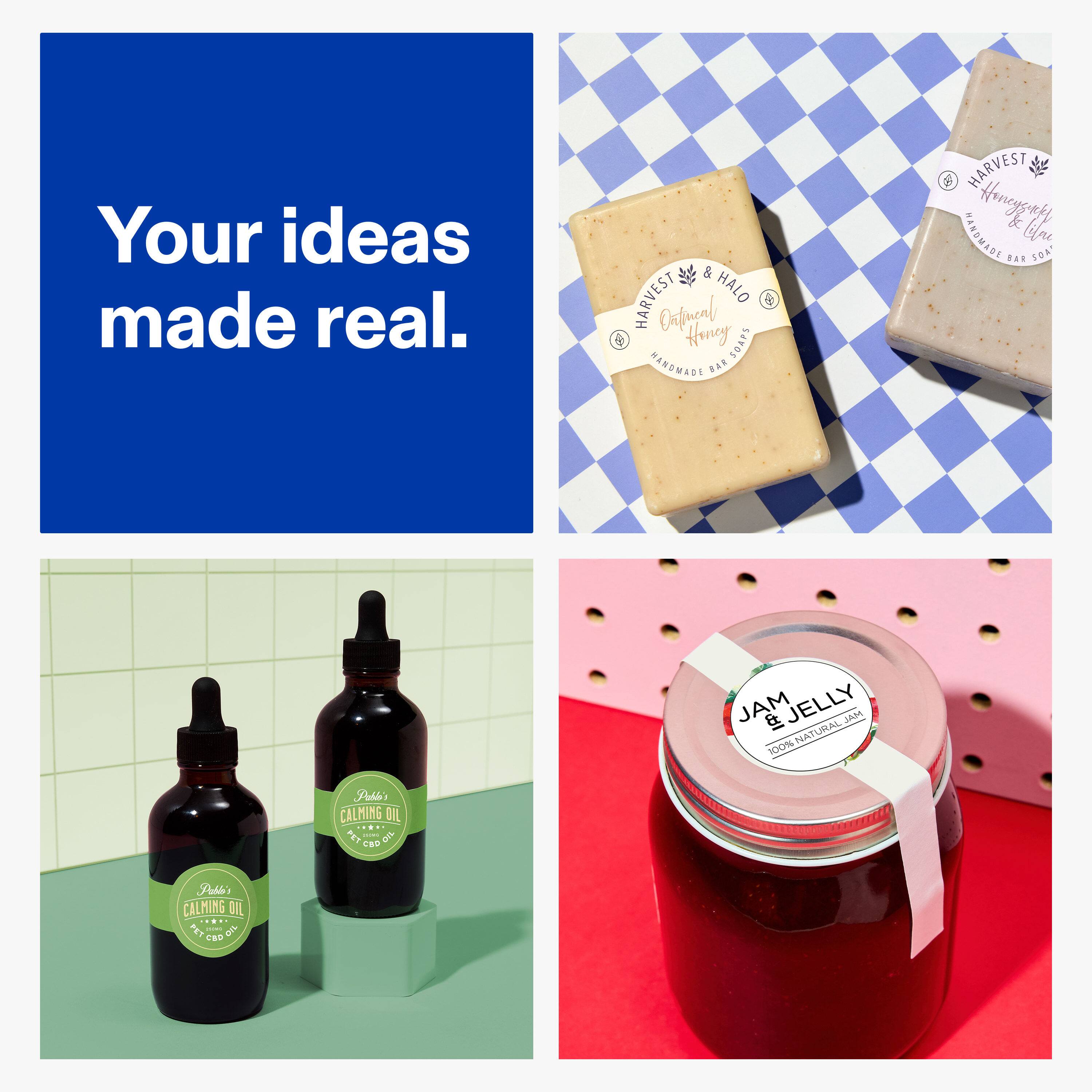 Your ideas made real.

& HARVEST Carfulcal HALO BY Honey SOAPS HANDMADE BAR
& HARVEST HANDMADE Hounggetty & Une BAR SOA'
JAM 18 JELLY NATURAL JAM 100%
Pable's CALMING OIL   tio 
Pable's CALMING OIL LUS TO CBD