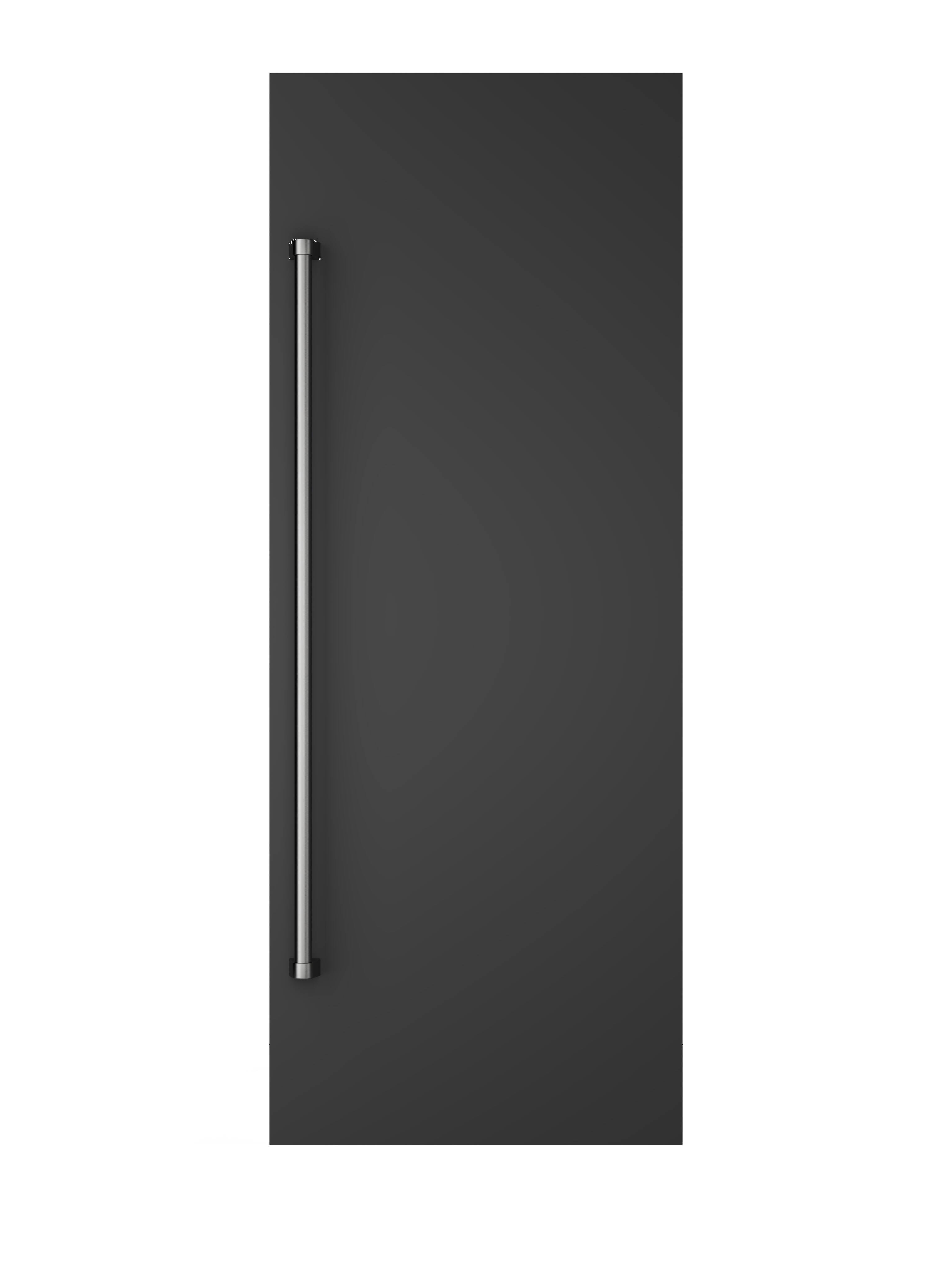 Alt View 1. Viking - 30"W Column Door Panel w/Pro-style handle - Cast Black.