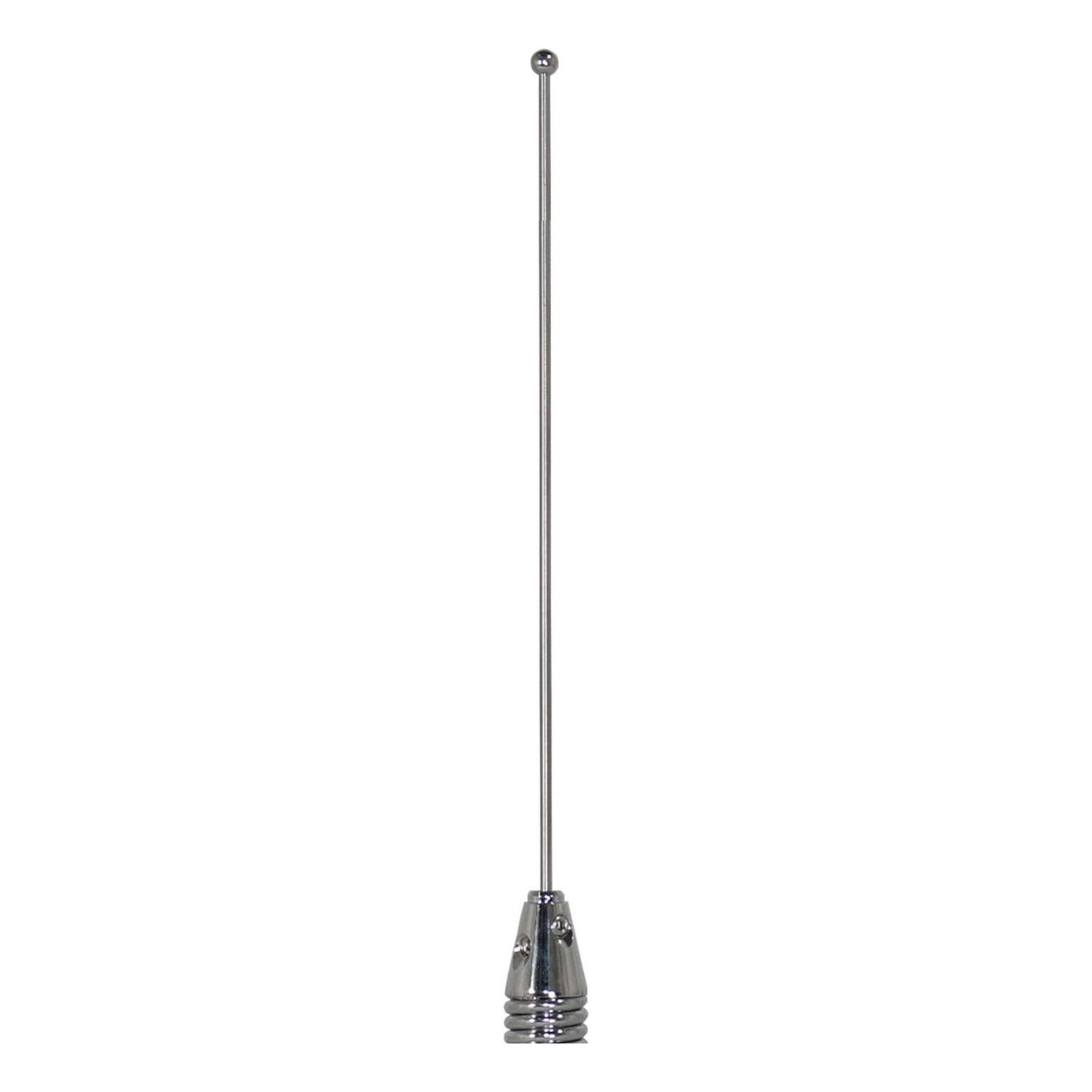 Left. Browning - 160-Watt Wide-Band 380-520 MHz Antenna with Spring and NMO Mounting - Stainless Steel.