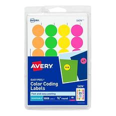 AVERY
5474
EASY PEEL* Color Coding Labels
Fast and easy peeling
REMOVABLE
1008 LABELS
7/8" round
24 LABEL SHEET
A-M N-Z
5474
MH0547404