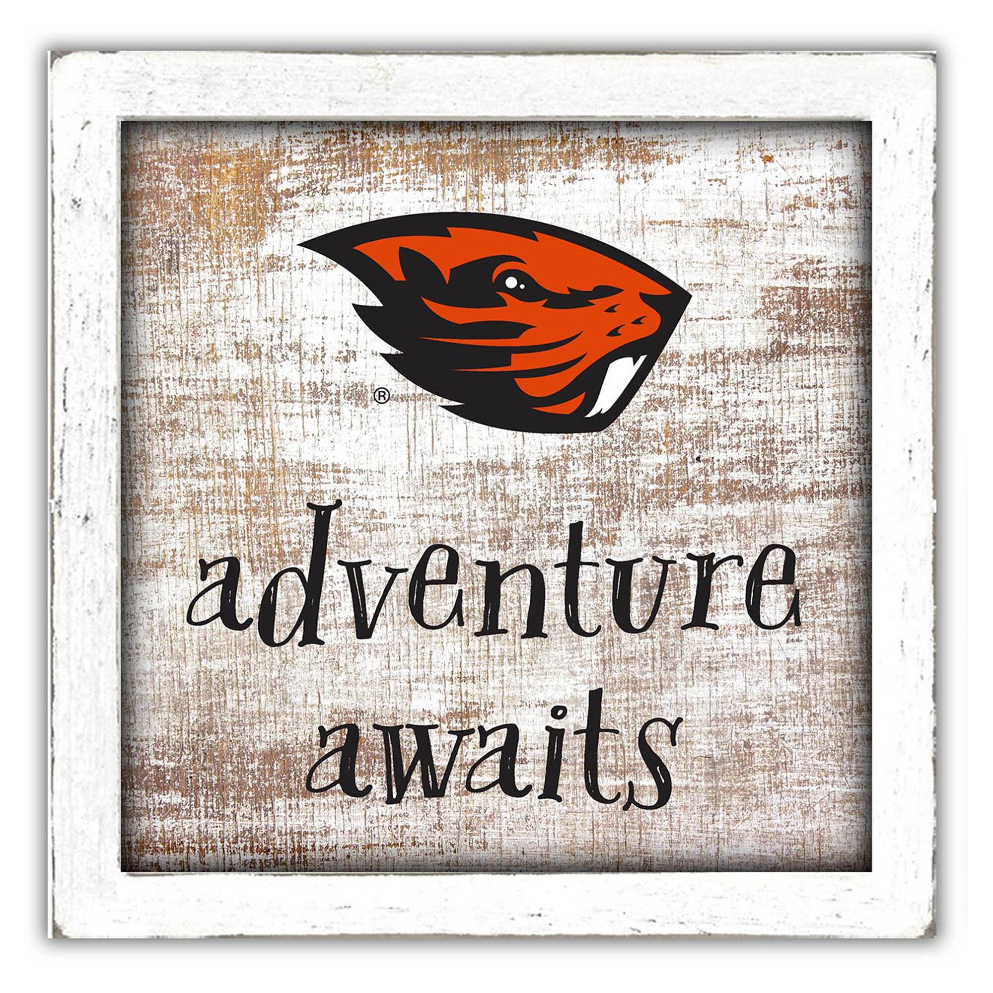 Oregon State Beavers 14'' x 13'' Adventure Awaits Money Box