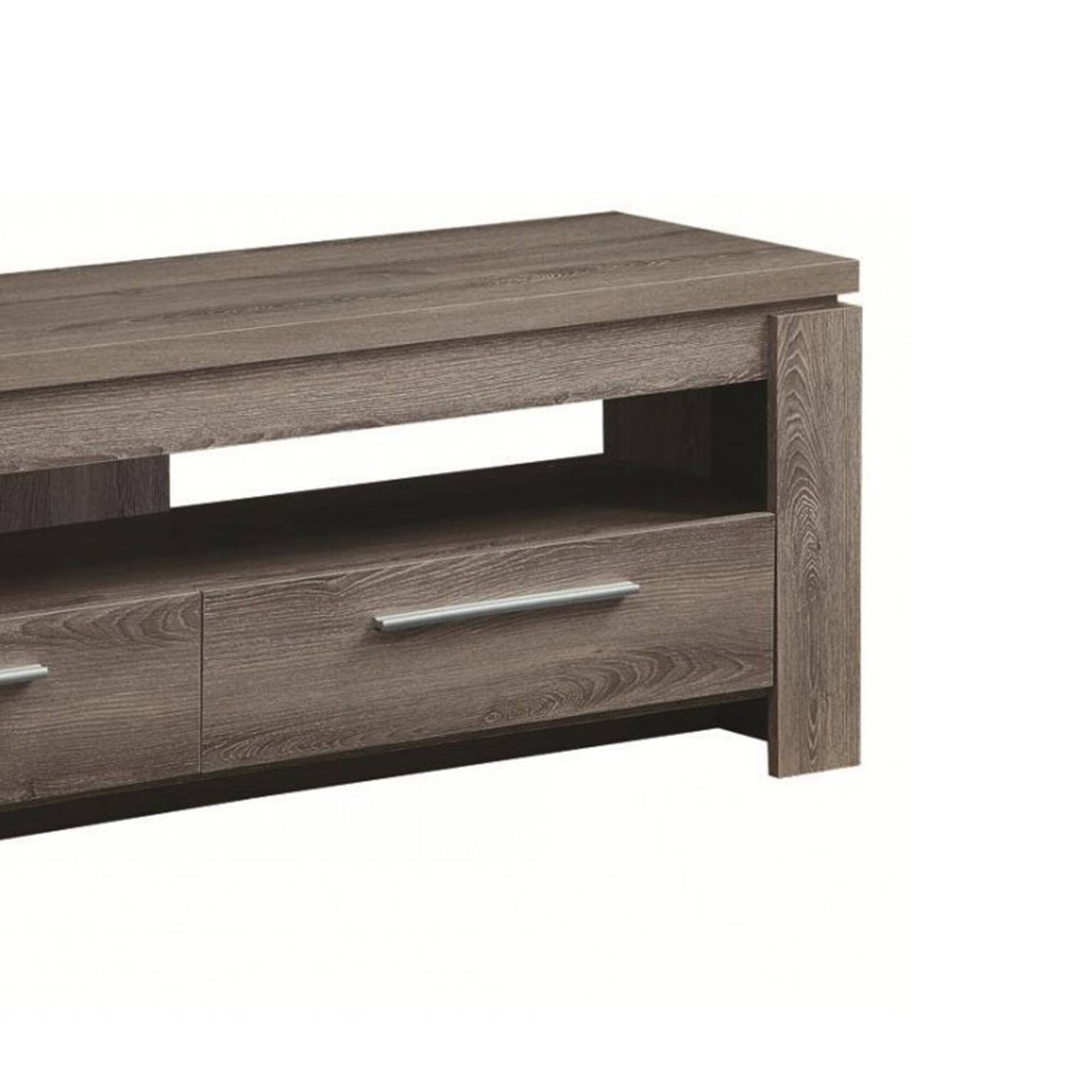 Alt View 2. Manhattan Lane - Fine Looking weathered Gray tv console - Gray.