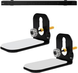 Schertz - Universal Soundbar Wall Mount Kit with Hardware – Fits Most Brands - Black
