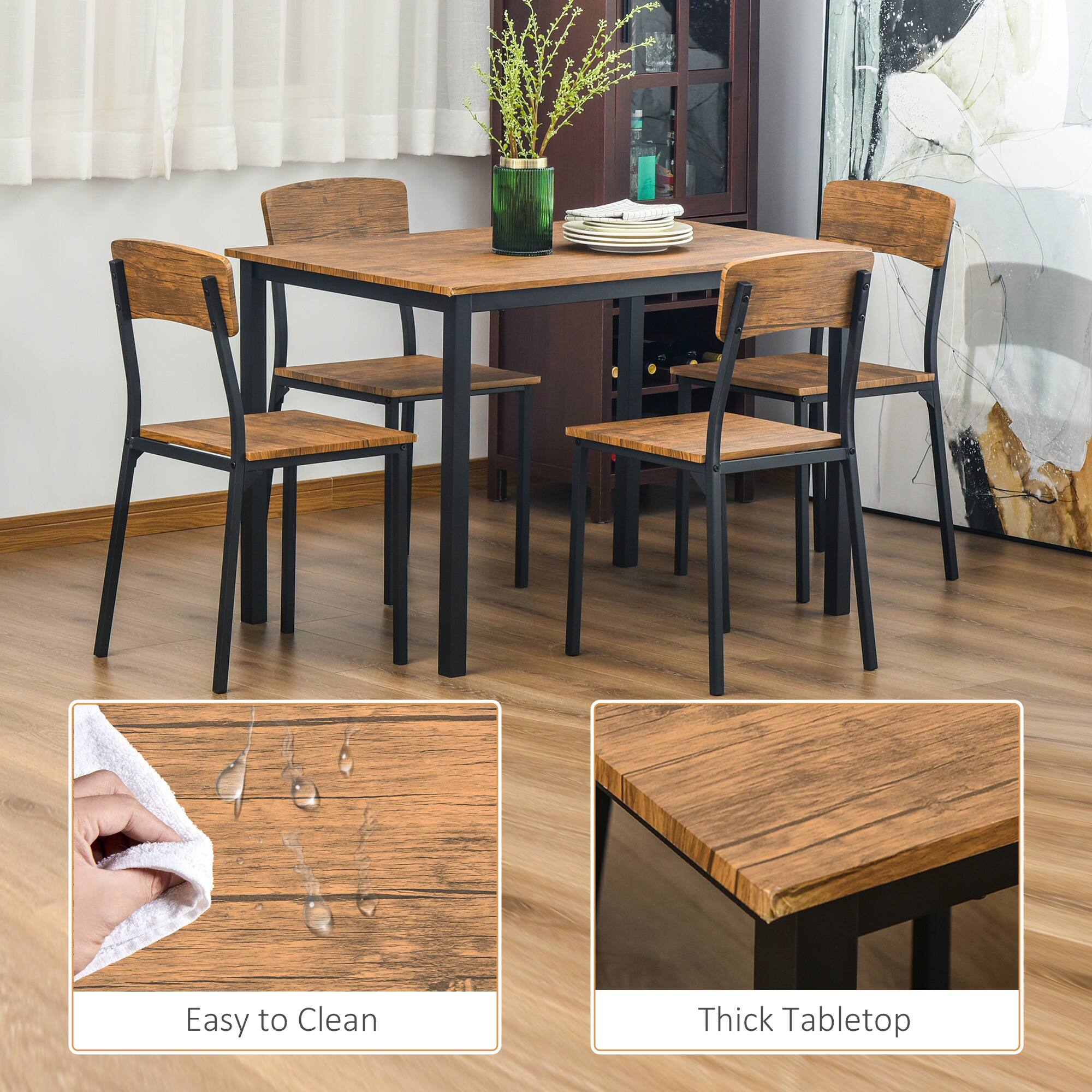 Easy to Clean  
Thick Tabletop