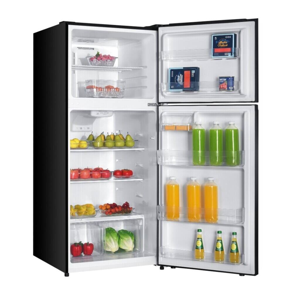 Alt View 6. Verona - Verona 28 inch Top Freezer Refrigerator with 17.6 cu. ft. Total Capacity in Black - Black.