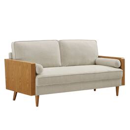Kellan Heathered Fabric Upholstered Sofa by Modway - Brown