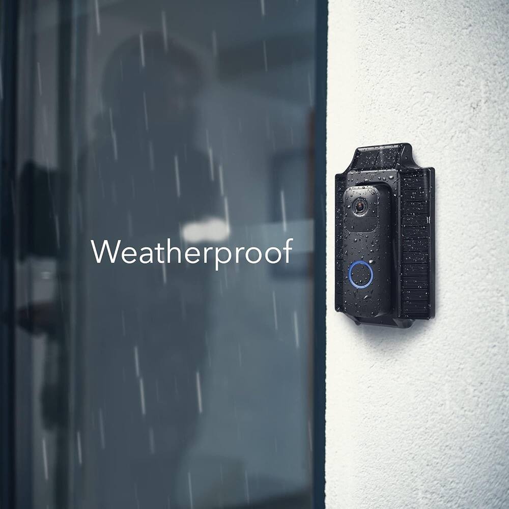 Alt View 1. Schertz - Solar Charger & Mount for Blink Doorbell – Black, Not for 2nd Gen - Black.