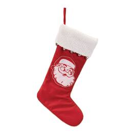 BreeBe - Santa Face Stocking 23"H - Red, White
