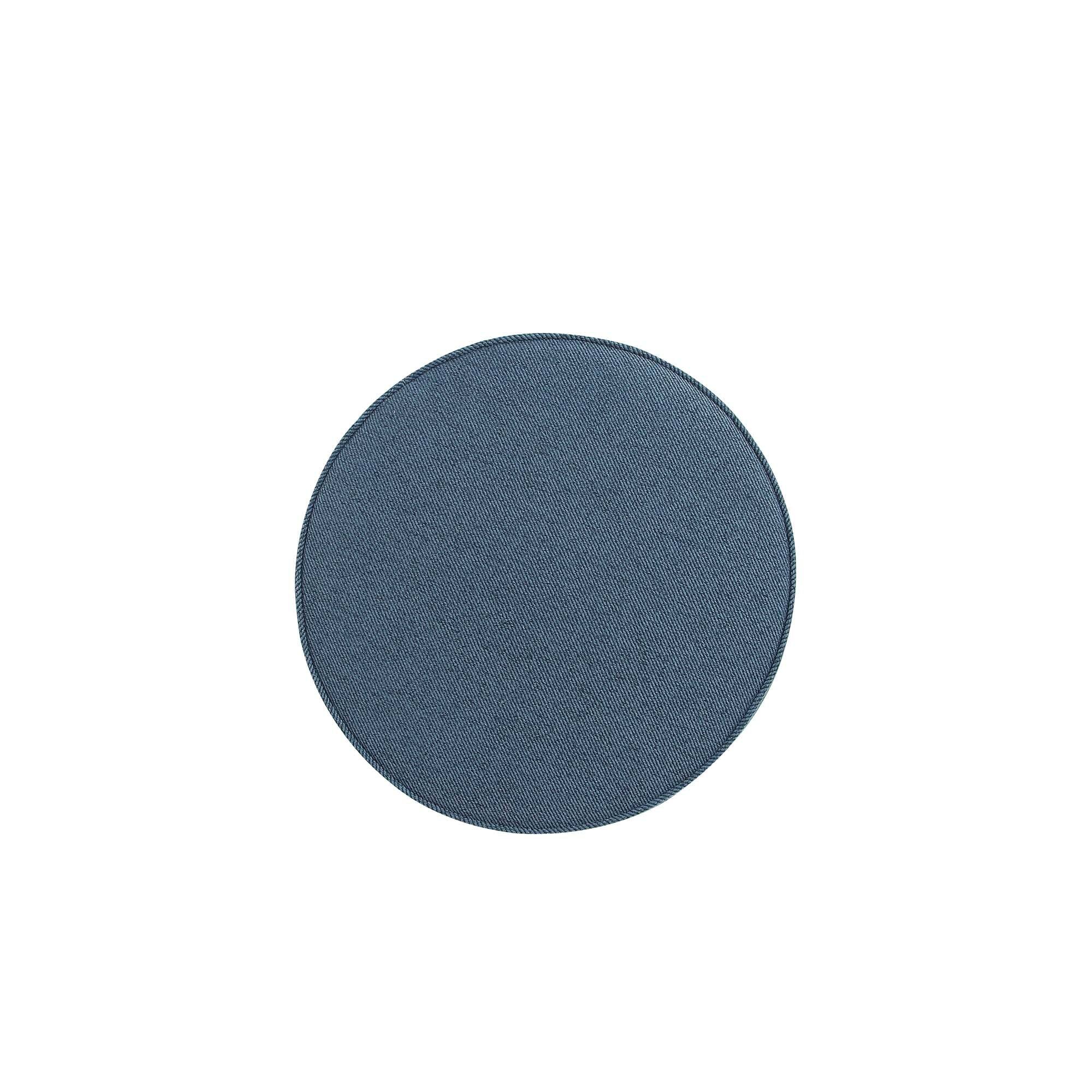 Alt View 3. Manhattan Comfort - Bailey Mid-Century Modern Upholstered Accent Ottoman - Set of 2 - Blue.