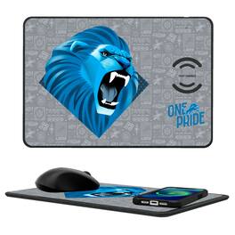 Keyscaper - Detroit Lions 2024 Illustrated Limited Edition Wireless Charger and Mouse Pad - Black
