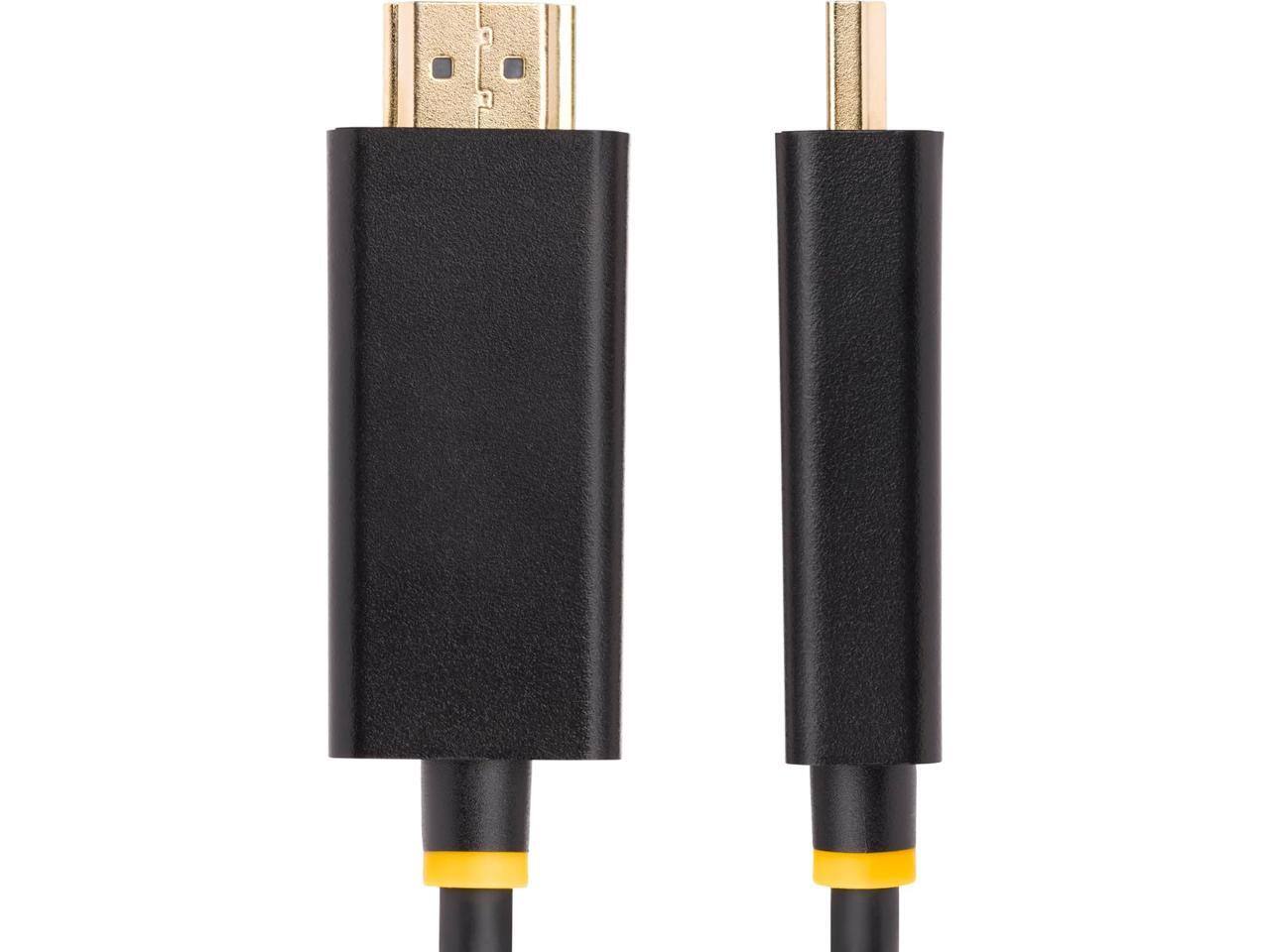 Alt View 2. StarTech.com - StarTech 3.3ft DisplayPort to HDMI Adapter Cable Black 3F-DP-HDMI-4K60-HDR.