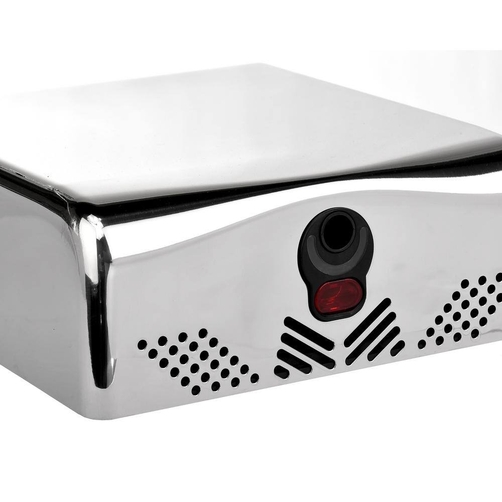 Left. Alpine Industries - Willow Commercial High Speed Automatic 120V Electric Hand Dryer - Chrome.