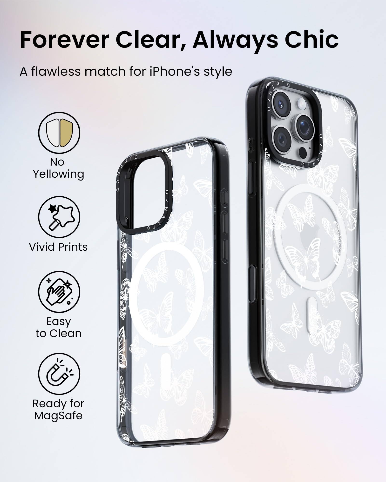 Forever Clear, Always Chic

A flawless match for iPhone's style

- No Yellowing
- Vivid Prints
- Easy to Clean
- Ready for MagSafe