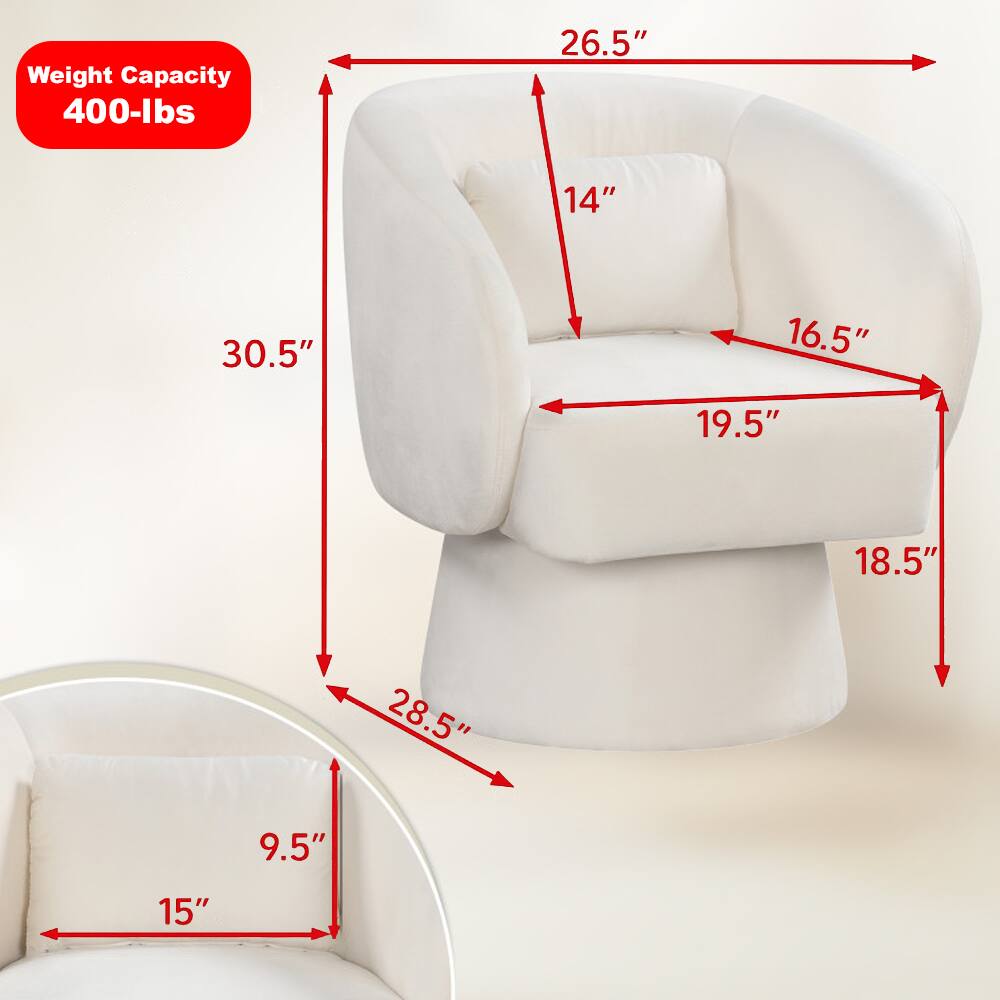 Weight Capacity: 400-lbs

Dimensions:
- Width: 26.5"
- Depth: 14"
- Height: 30.5"
- Seat Height: 16.5"
- Armrest Height: 19.5"
- Armrest Width: 18.5"
- Seat Depth: 28.5"
- Seat Width: 15"
- Back Height: 9.5"