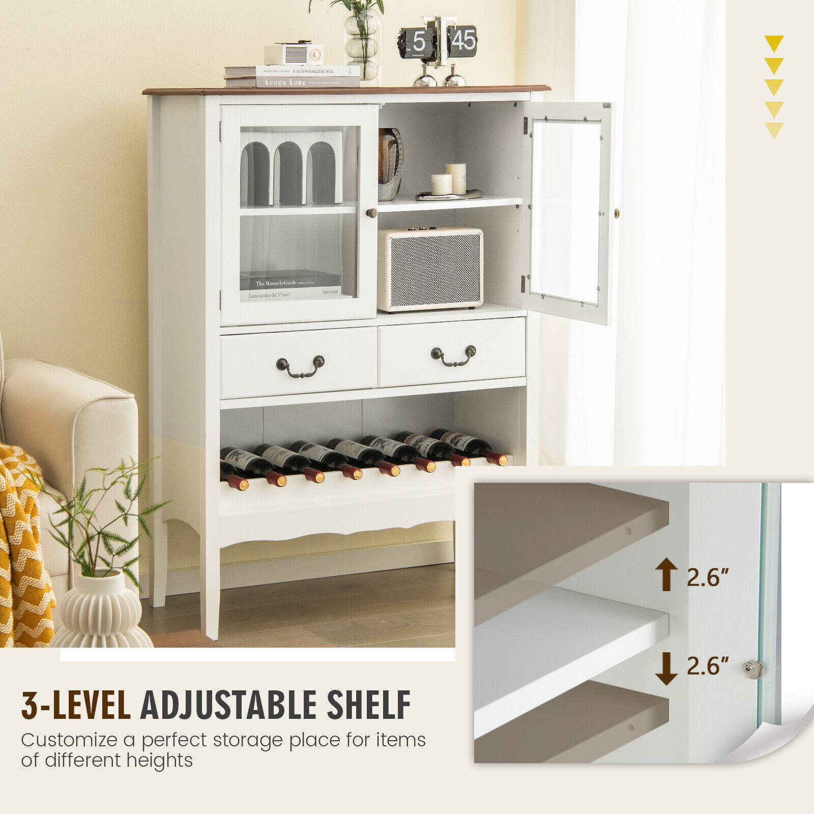 3-LEVEL ADJUSTABLE SHELF  
Customize a perfect storage place for items of different heights